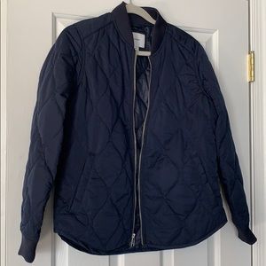 Quilter Navy Blue Bomber Style Jacket